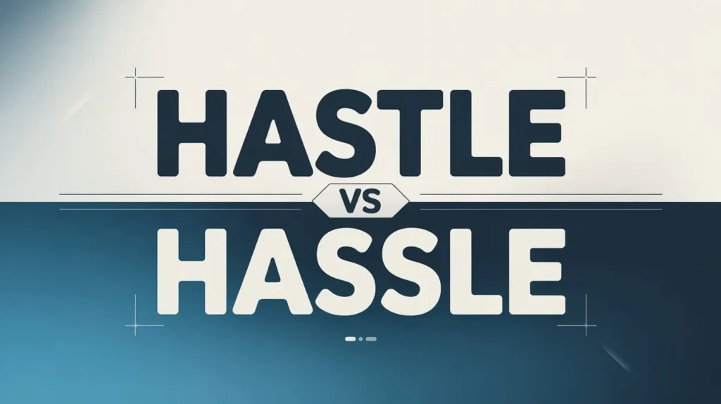 Hastle vs hassle