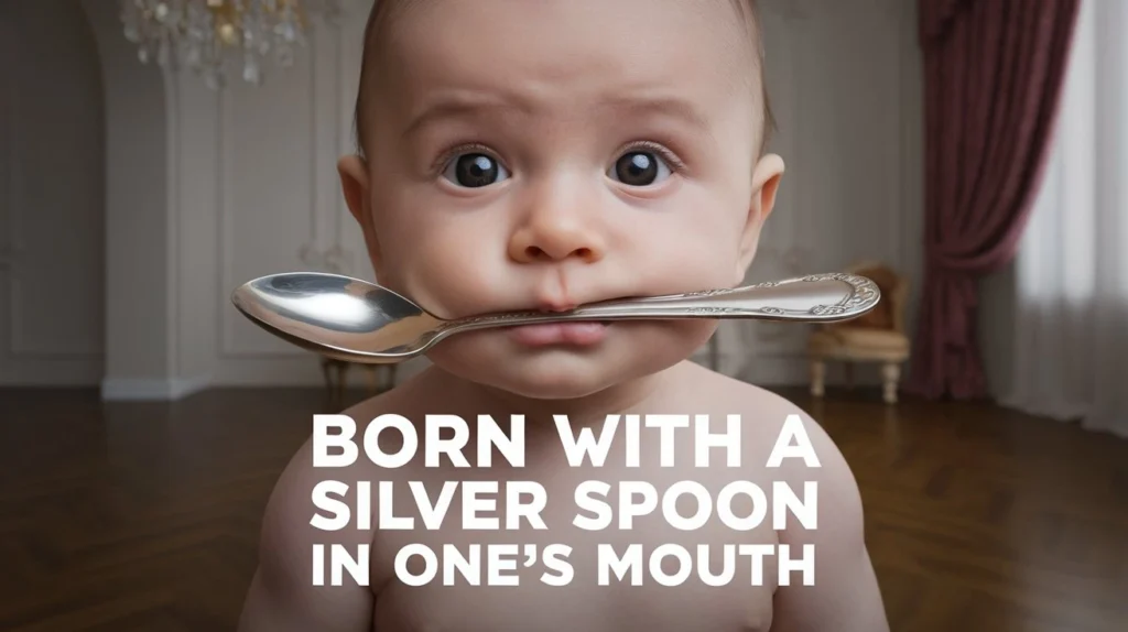 Born with a silver spoon in one's mouth