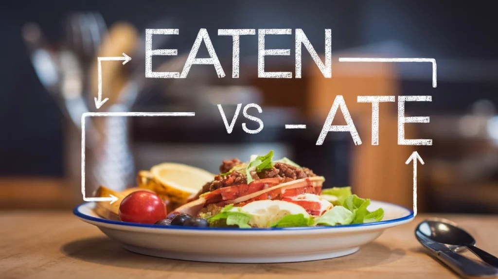 Eaten vs ate