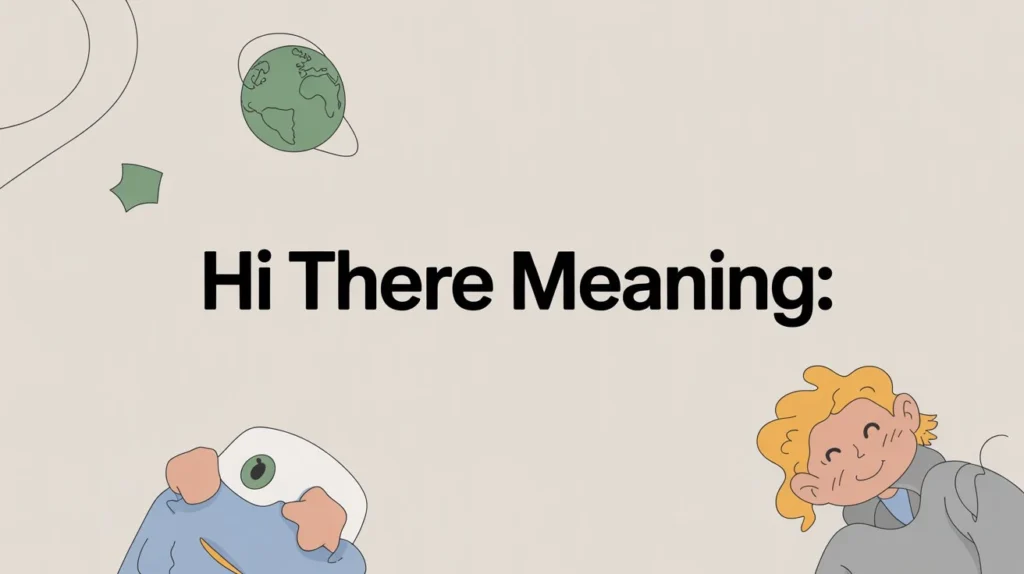 Hi there meaning