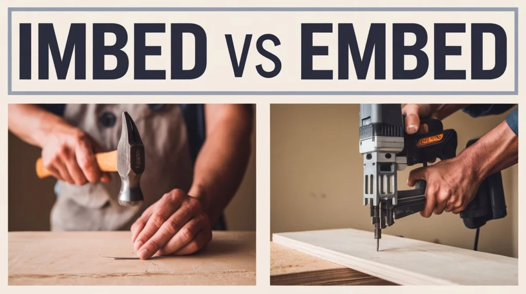 Imbed vs embed