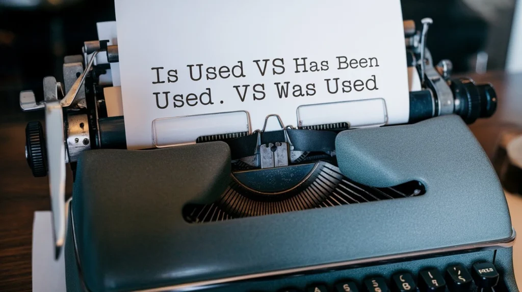 Is used vs has been used vs was used