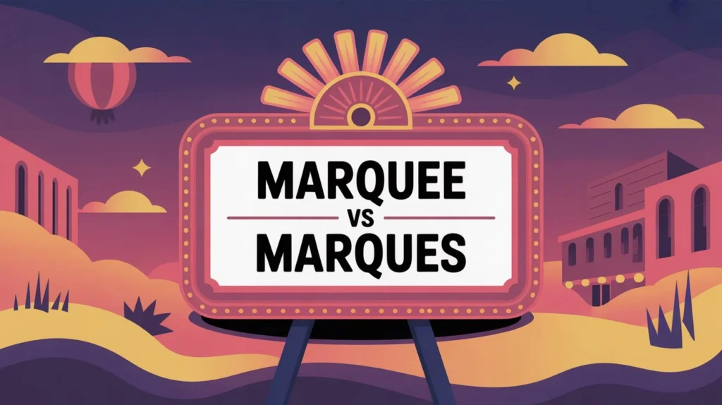 Marquee vs marquis