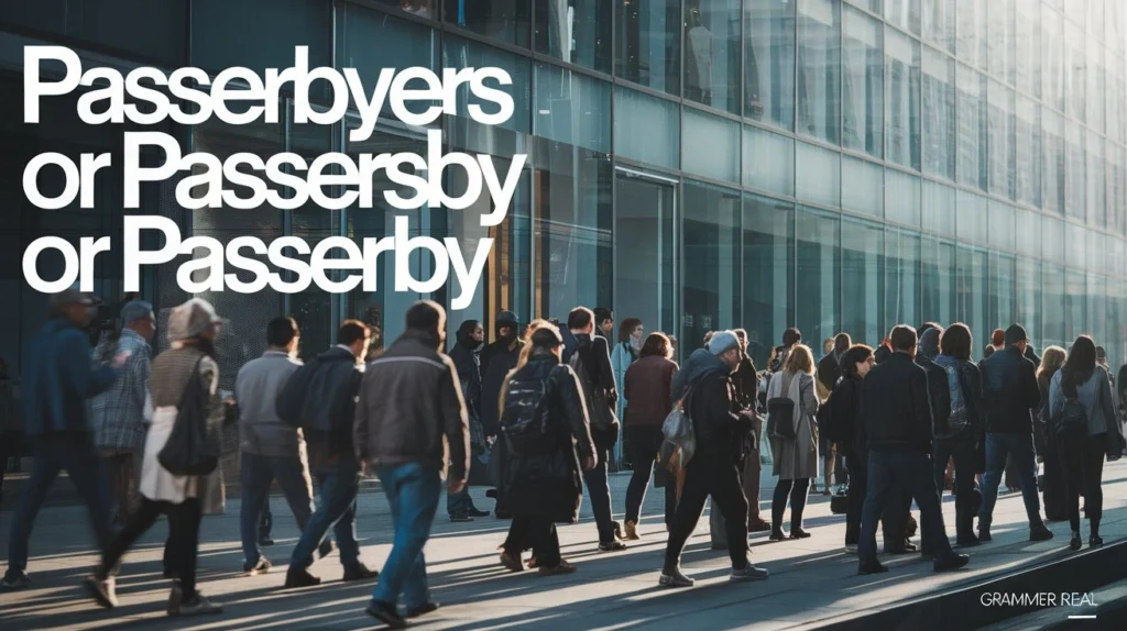 Passerbyers or passersby or passerby