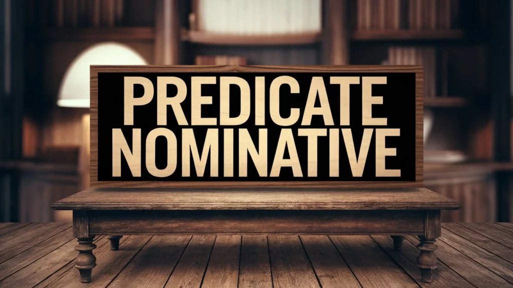 Predicate nominative