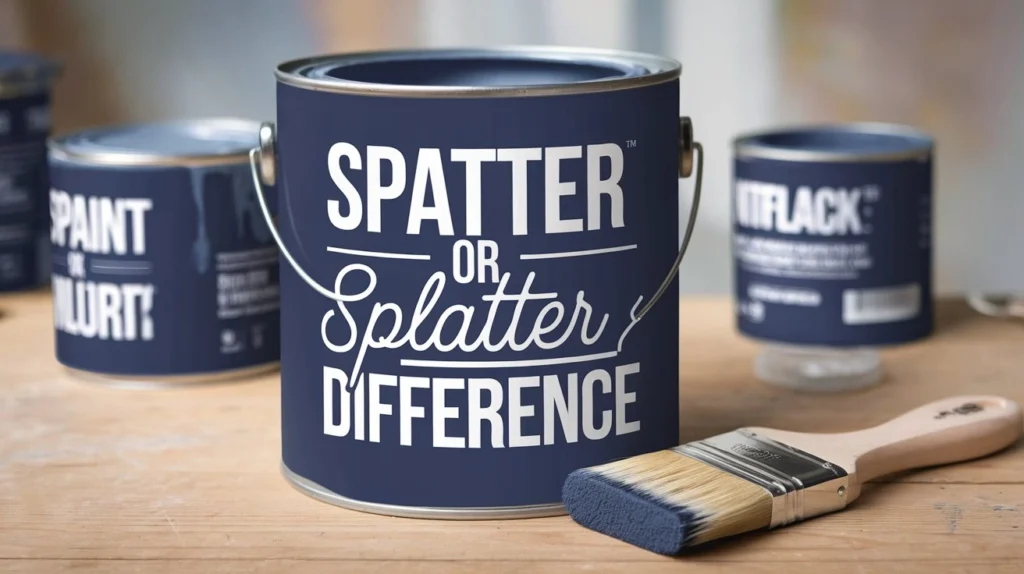 Spatter or splatter difference