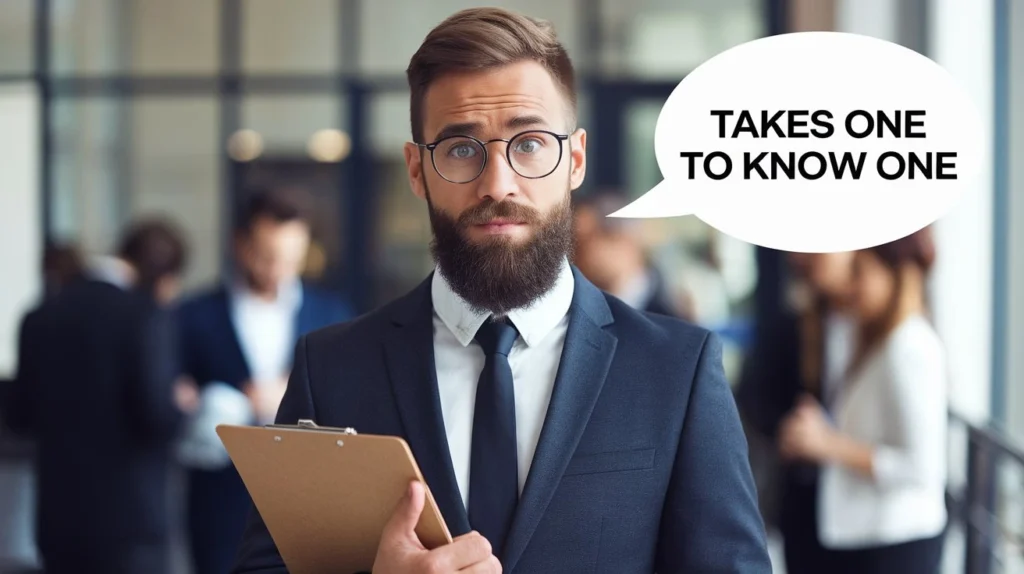 Takes one to know one