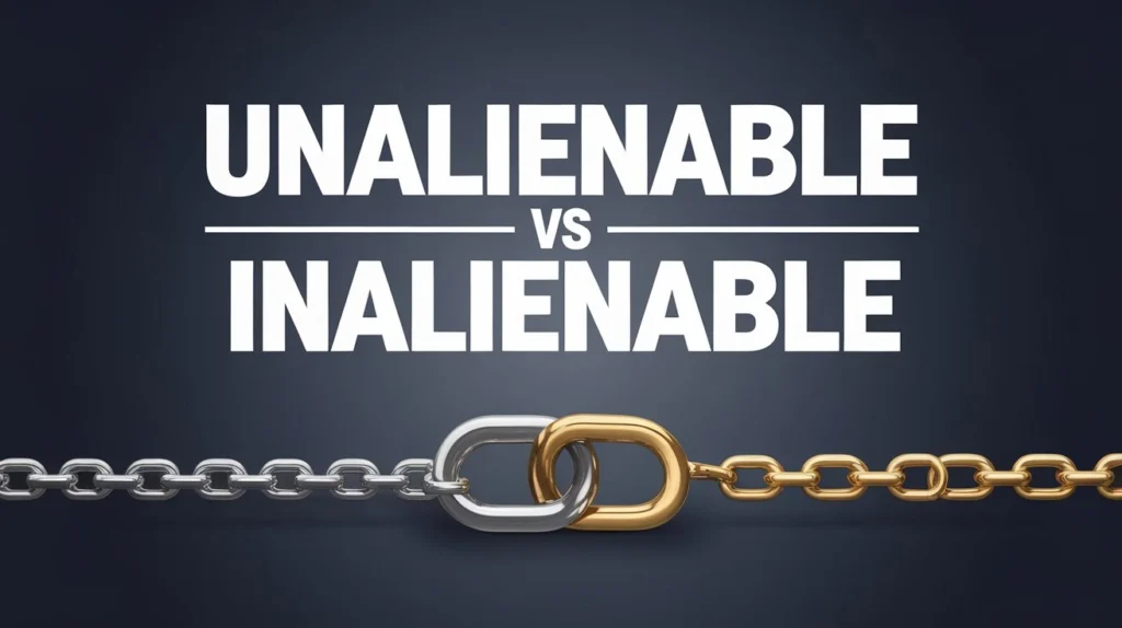 Unalienable vs inalienable
