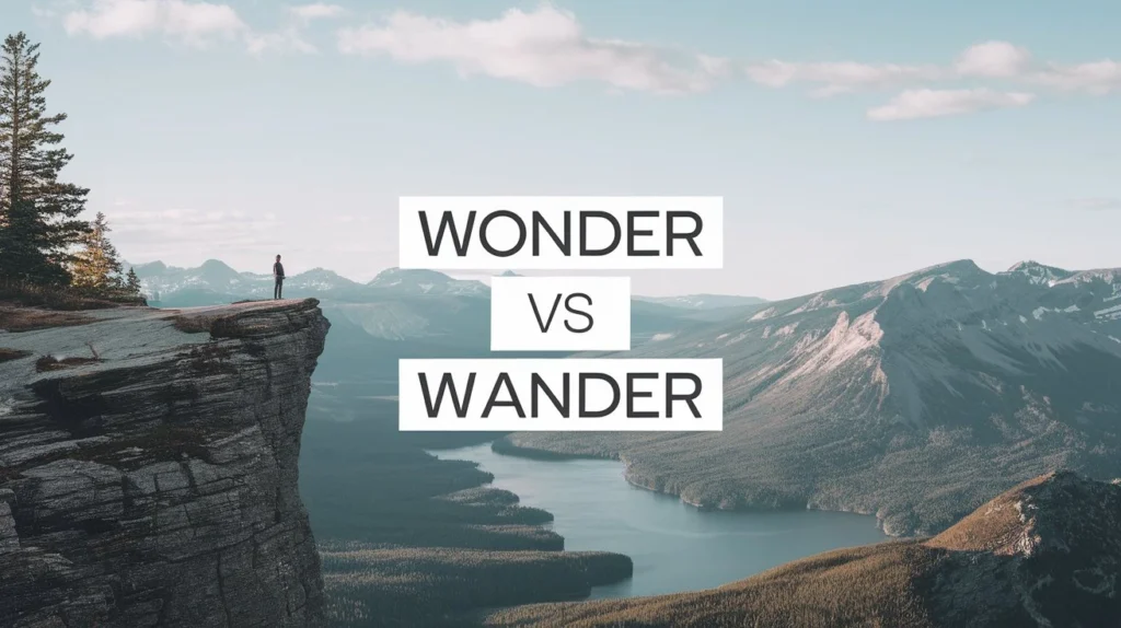 Wonder vs wander