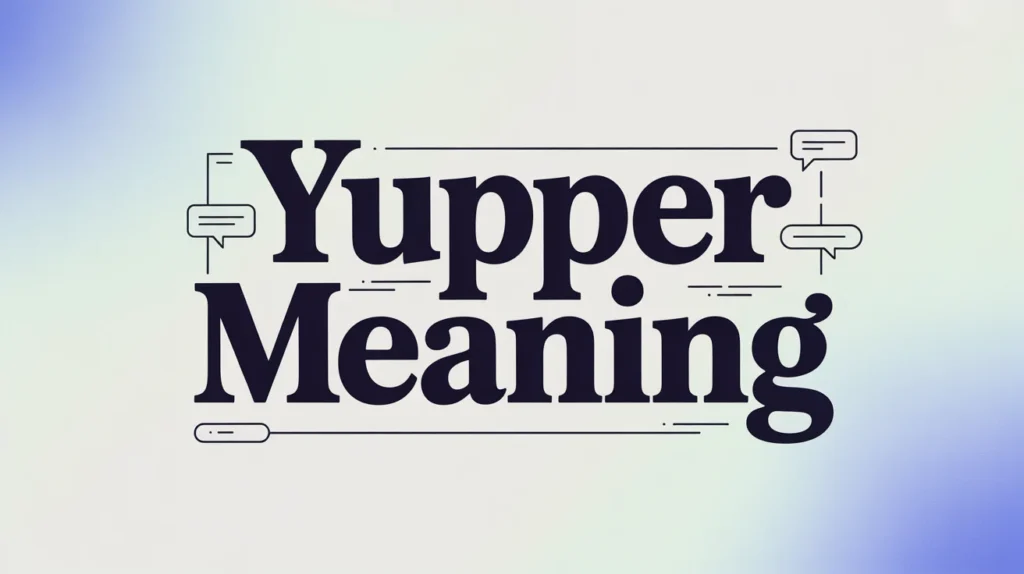 Yupper meaning