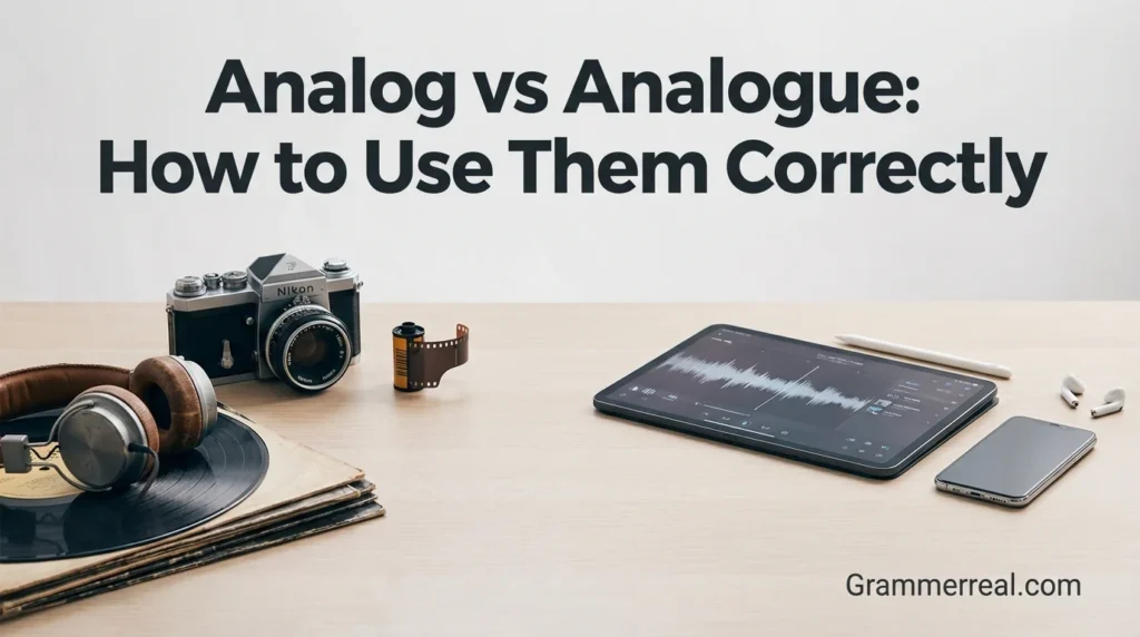 Analog vs Analogue: How to Use Them Correctly
