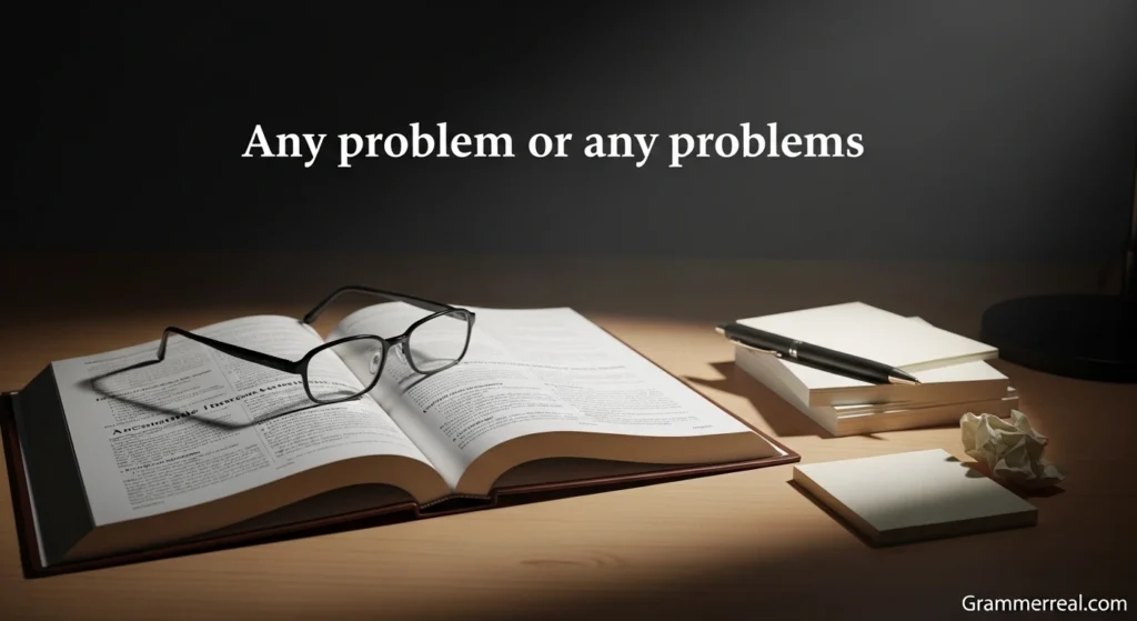 Any problem or any problems