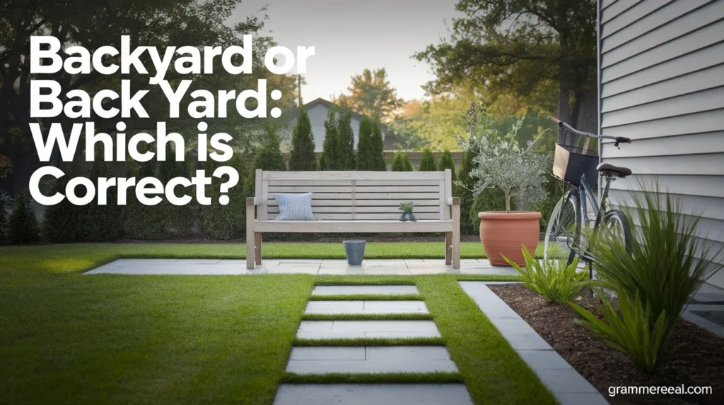 Backyard or Back Yard: Which Is Correct?