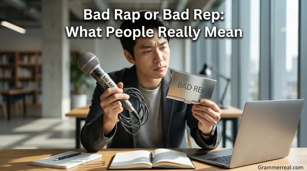 Bad Rap or Bad Rep: What People Really Mean