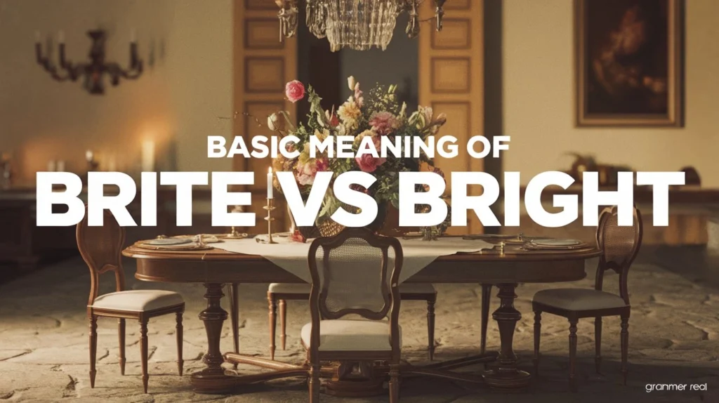 Basic meaning of brite vs bright