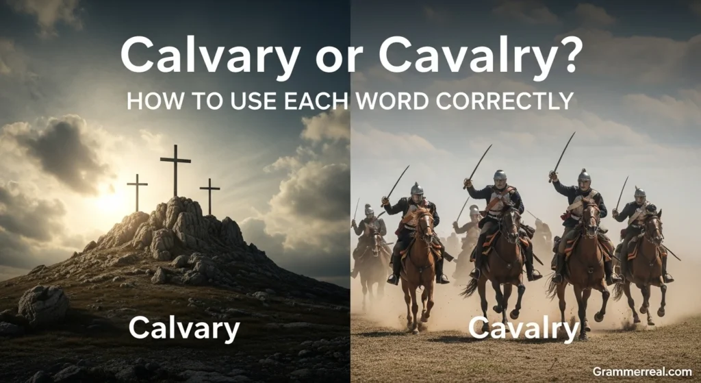 Calvary or Cavalry? How to Use Each Word Correctly