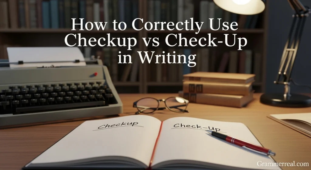 How to Correctly Use Checkup vs Check-Up in Writing