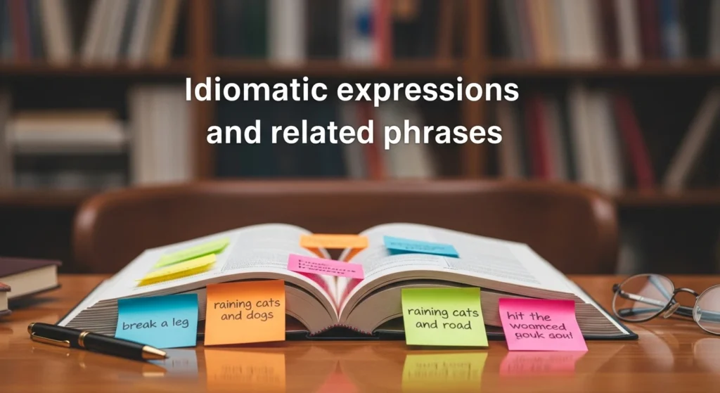 Idiomatic expressions and related phrases