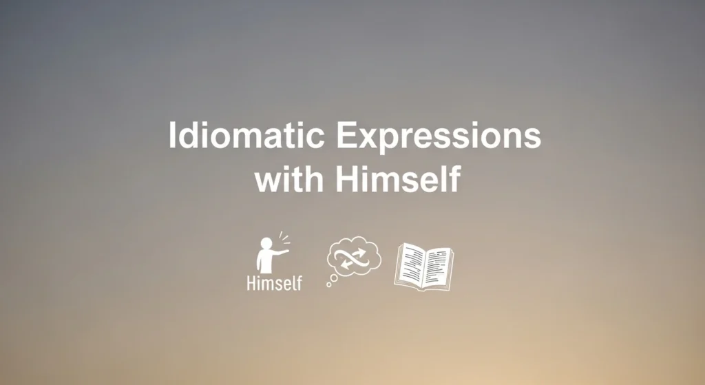 Idiomatic Expressions with Himself