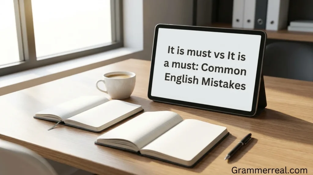 It is must vs It is a must: Common English Mistakes
