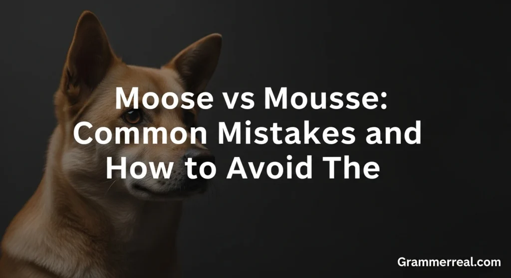 Moose vs Mousse: Common Mistakes and How to Avoid Them