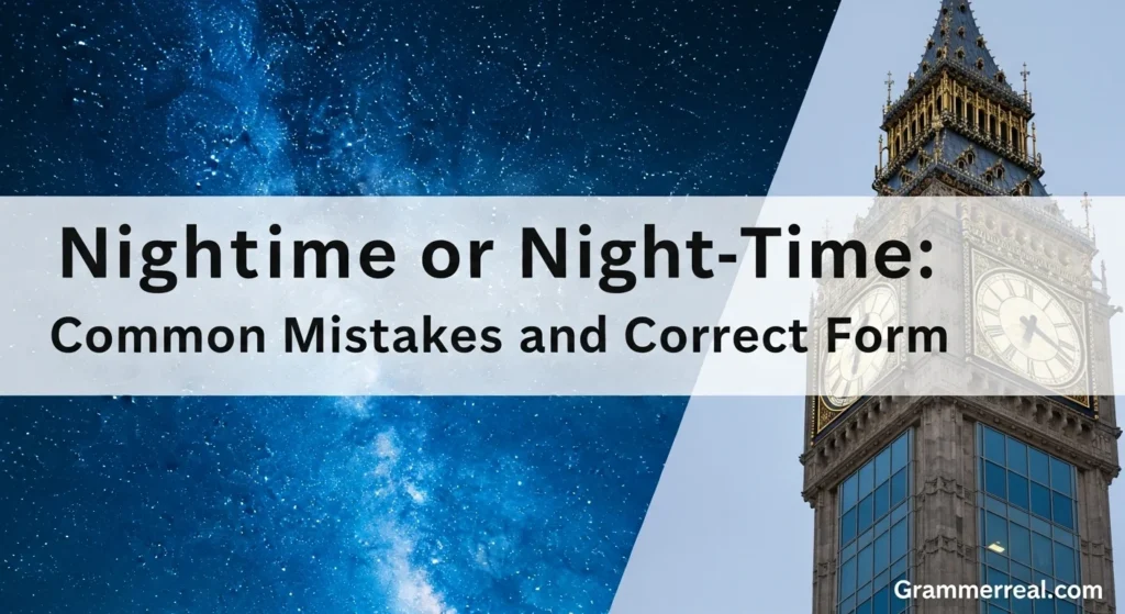 Nighttime or Night-Time: Common Mistakes and Correct Form