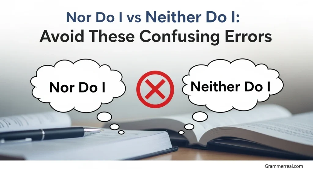 Nor Do I vs Neither Do I: Avoid These Confusing Errors