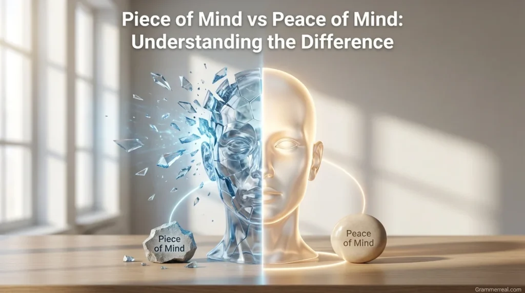 Piece of Mind vs Peace of Mind: Understanding the Difference