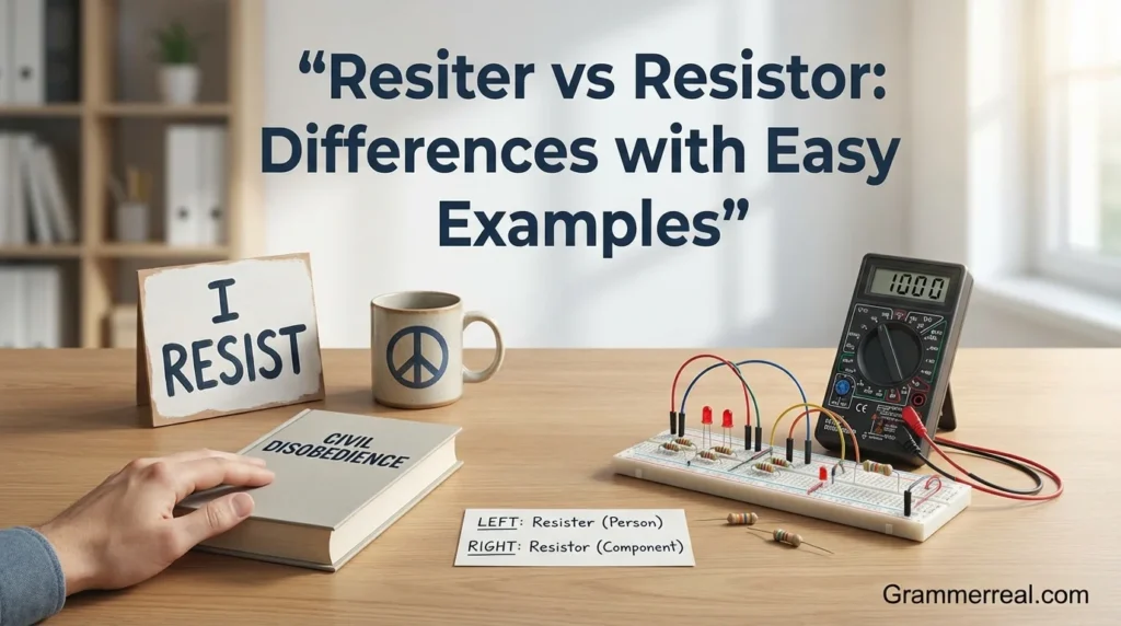 Resister vs Resistor: Differences with Easy Examples
