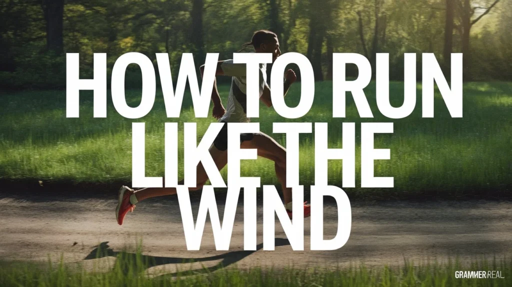 How to Run like the wind