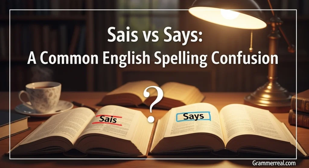 Sais vs Says: A Common English Spelling Confusion
