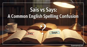 Sais vs Says: A Common English Spelling Confusion