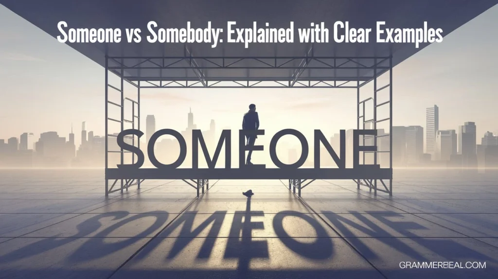 Someone vs Somebody: Explained With Clear Examples