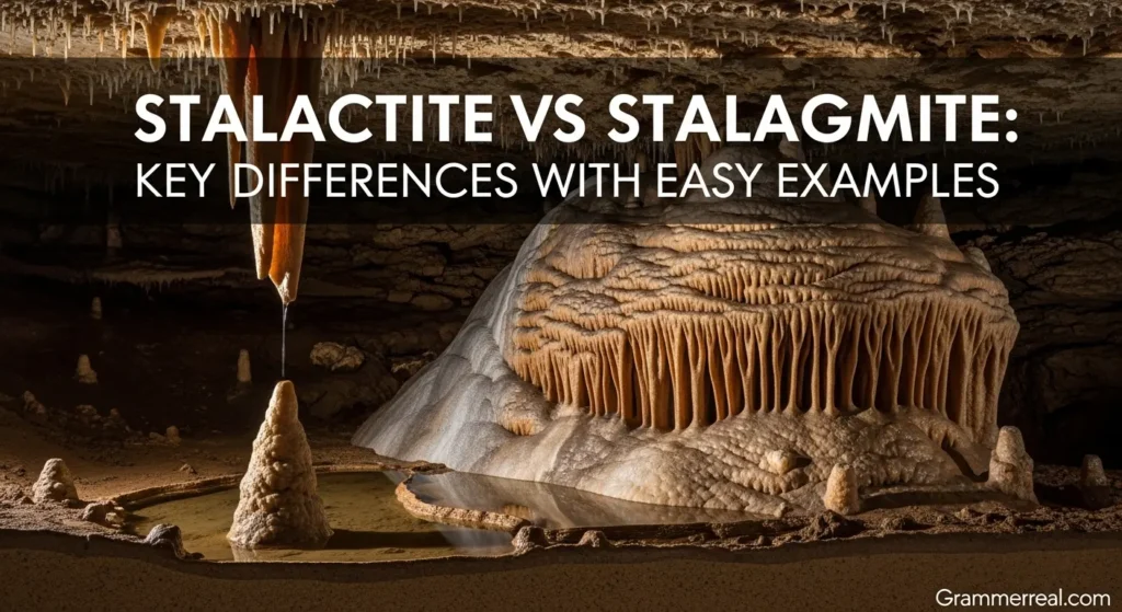 Stalactite vs Stalagmite: Key Differences with Easy Examples