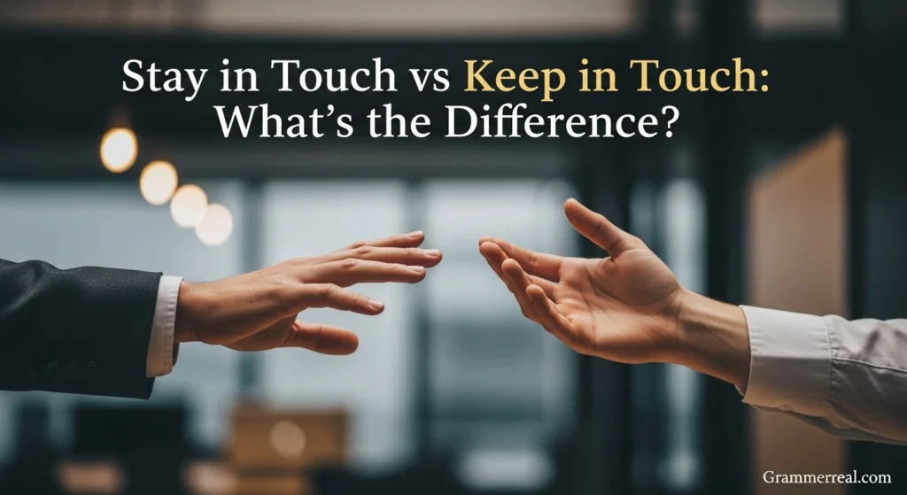 Stay in Touch vs Keep in Touch: What’s the Difference?