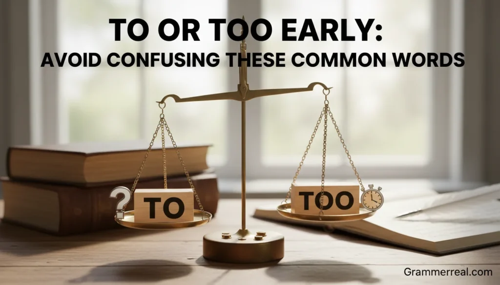 To or Too Early: Avoid Confusing These Common Words