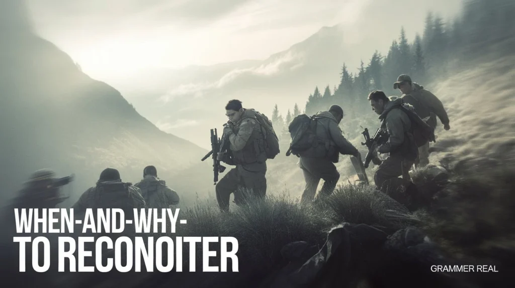 When and why to reconnoiter