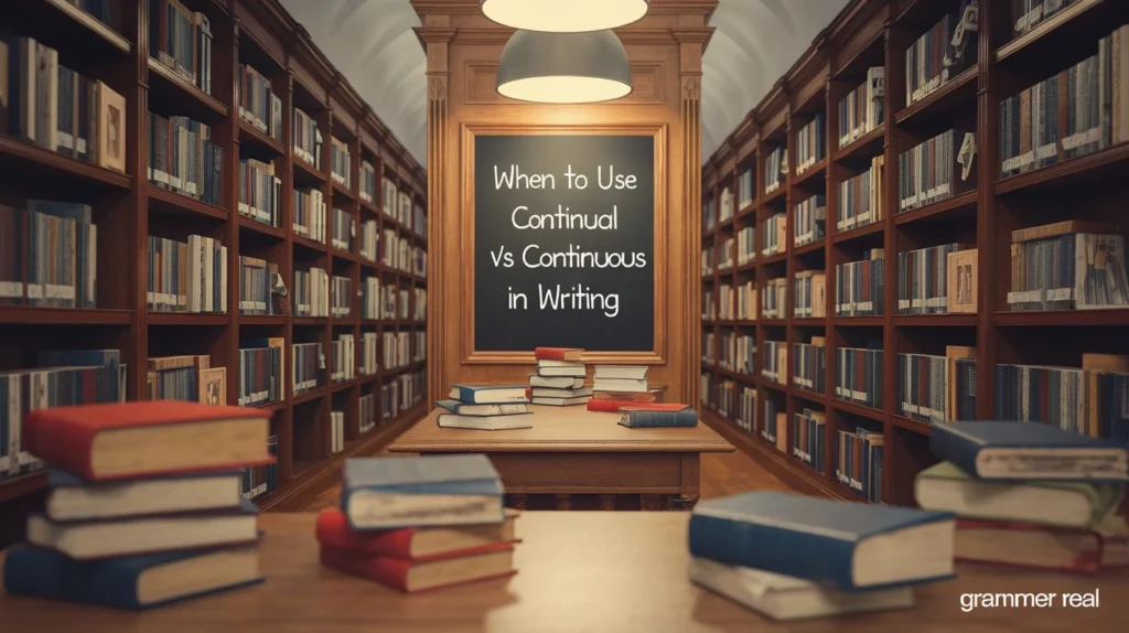 When to use Continual vs continuous in writing