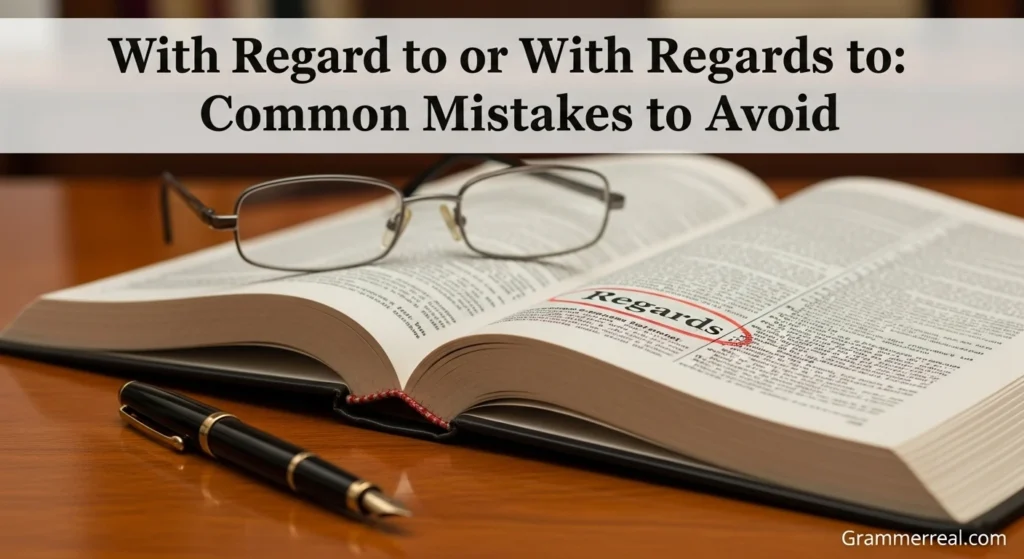 With Regard to or With Regards to: Common Mistakes to Avoid