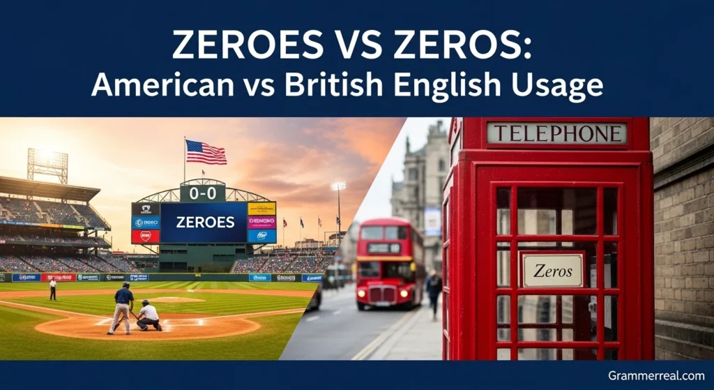 Zeroes vs Zeros: American vs British English Usage