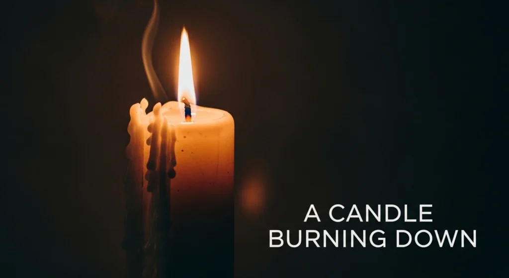 A Candle Burning Down