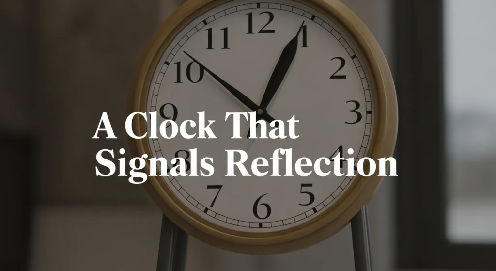 A Clock That Signals Reflection