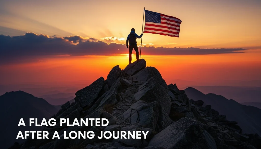 A Flag Planted After a Long Journey