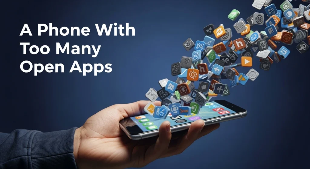 A Phone With Too Many Open Apps