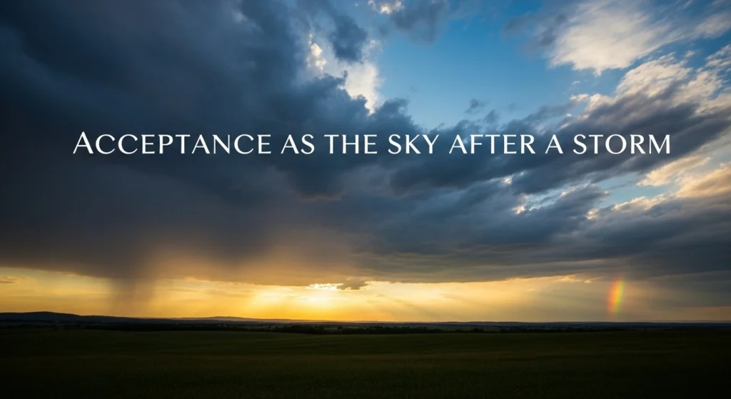 Acceptance as the Sky After a Storm