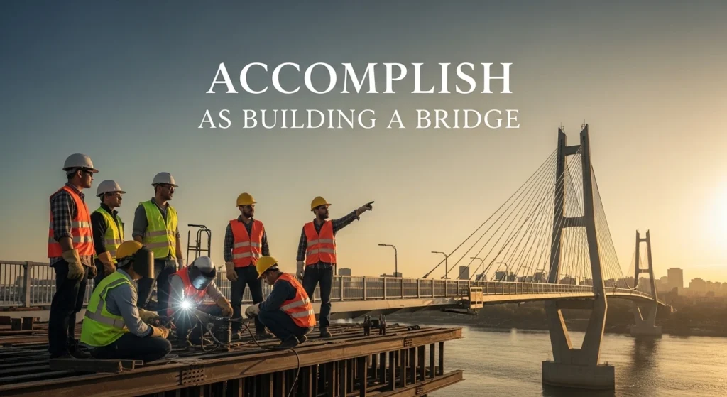 Accomplish as Building a Bridge