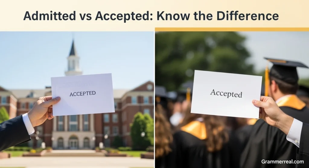 Admitted vs Accepted: Know the Difference