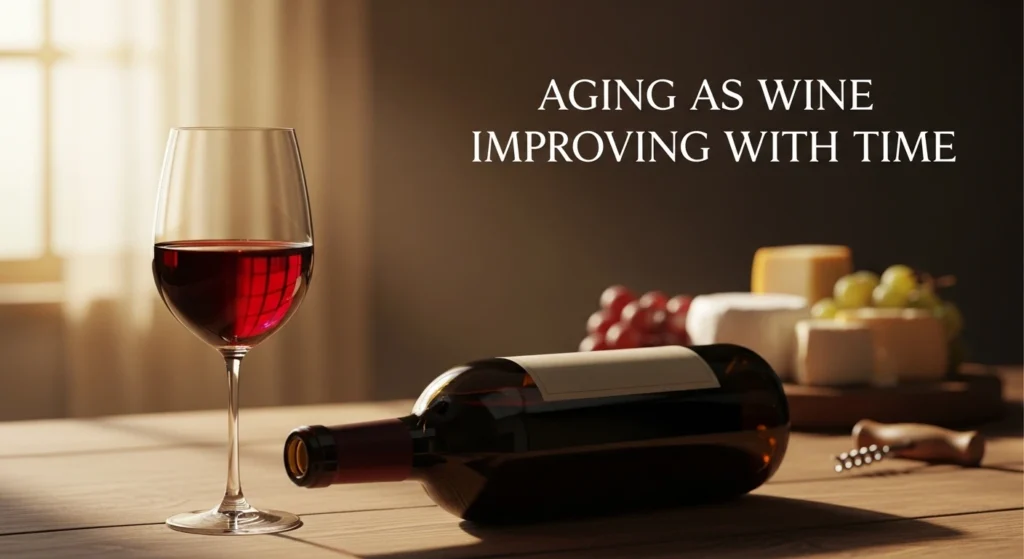 Aging as Wine Improving With Time