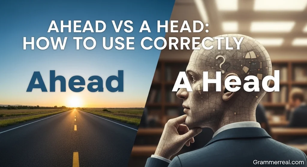 Ahead vs a Head: How to Use Correctly