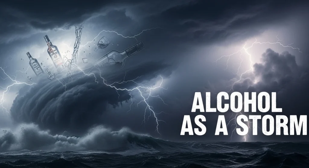 Alcohol as a Storm